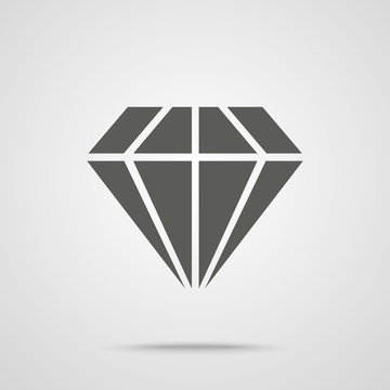Diamond icon, vector image