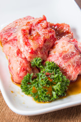 raw beef