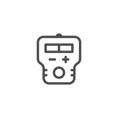 Fototapeta premium Hearing aid line icon