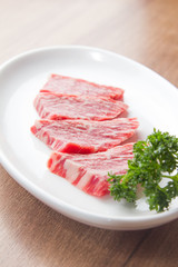 raw beef