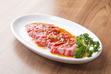 raw beef