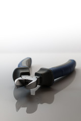 Single isolated diagonal pliers against a white background