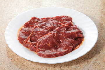 a tasty cuisine photo of raw beef