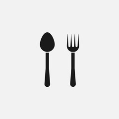 Fork and Spoon icon Vector.
