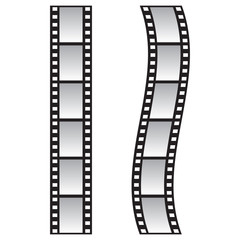 Fototapeta premium Slide film frame set, film roll 35mm