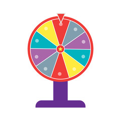 Wheel of fortune flat design