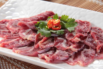 raw beef