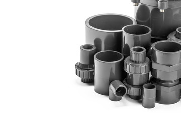 Plumber tube for water isolated on a white background