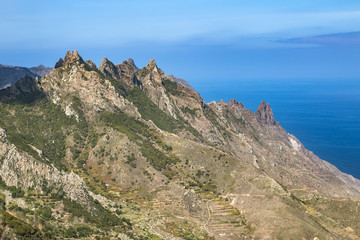 Fototapeta na wymiar Anaga Mountains, Tenerife, Spain