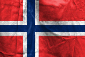 Fototapeta premium Waving Flag: Norway