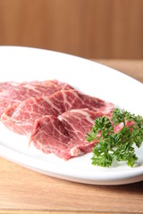 raw beef