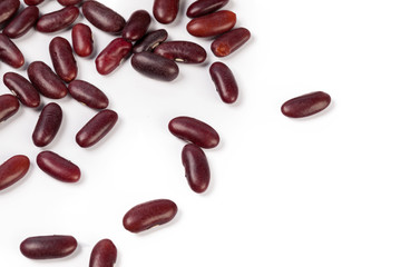 Red bean isolated on white background
