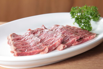 raw beef