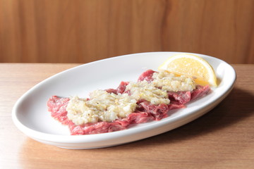 raw beef