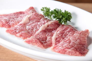 raw beef