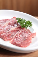 raw beef