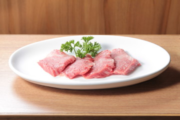 raw beef