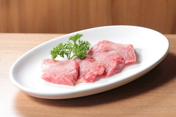 raw beef