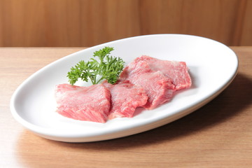 raw beef