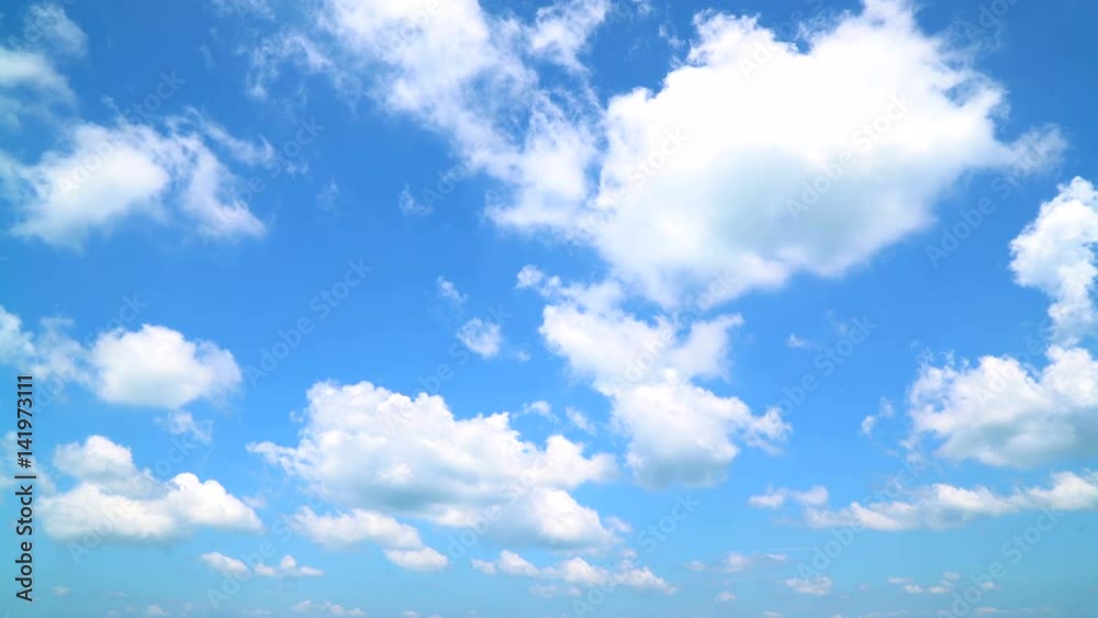 Wall mural the clear sky with a cloud