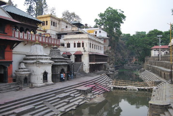 Nepal, Kathmandu, Pashupathi area
