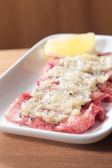 raw beef