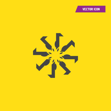 Bohemic design. mandale icon. decoration concept, vector illustration