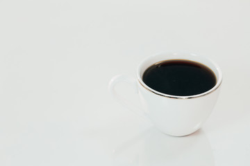 white coffee Cup, isolated on white.