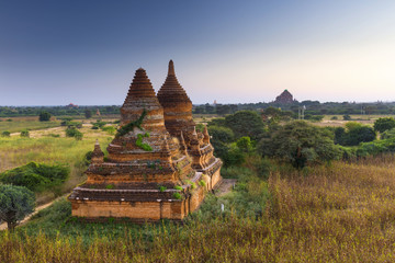 Bagan buddha tower at day