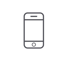 Mobile Phone Line Icon