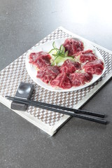 raw beef