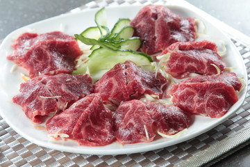raw beef