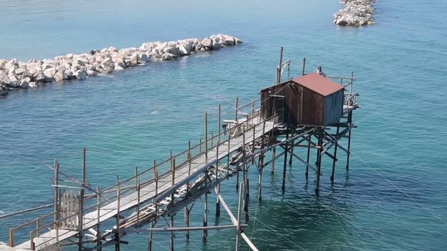 Trabucco di Termoli (Italy) - Typical Adriatic fishing structure (Molise)
