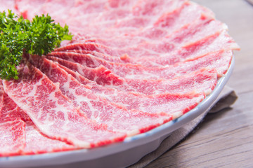 raw beef