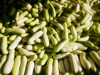 Closeup of cucumbers for sale