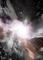 galaxy in a free space