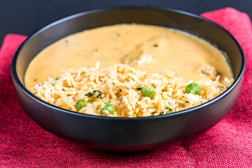 Handmade Indian curry chicken rice