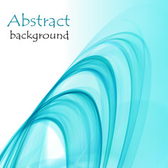 Fototapeta premium Abstract background with blue waves