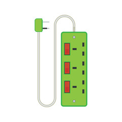 extension cord / lead icon. flat vector illustration