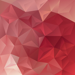 vector abstract irregular polygon background with a triangle pattern in old pink and red color