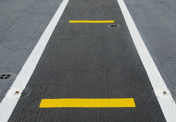 Runway on an Aircraft Carrier