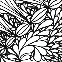 Abstract hand drawn background. Doodle pattern