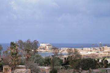 Obraz premium Caesarea old ruined city - Israel