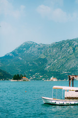 Fototapeta na wymiar The island of Gospa od Skrpela, Kotor Bay, Montenegro.