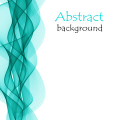 Abstract background with turquoise waves
