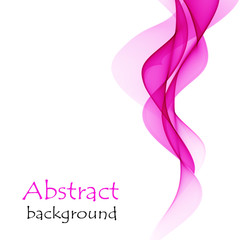 Abstract background with pink waves