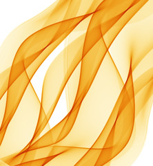 Abstract background with orange waves