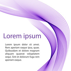 Abstract background with purple waves