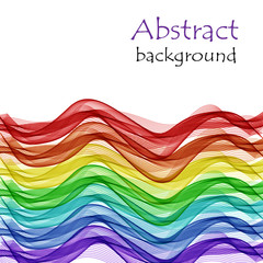 Abstract background with colorful waves