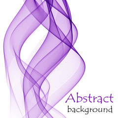 Abstract background with purple waves